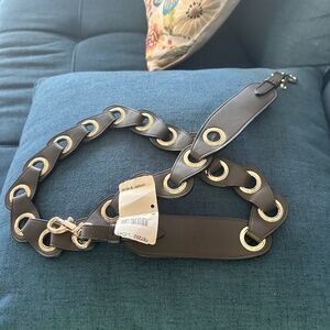 COACH Novelty Strap - Linked Leather Strap